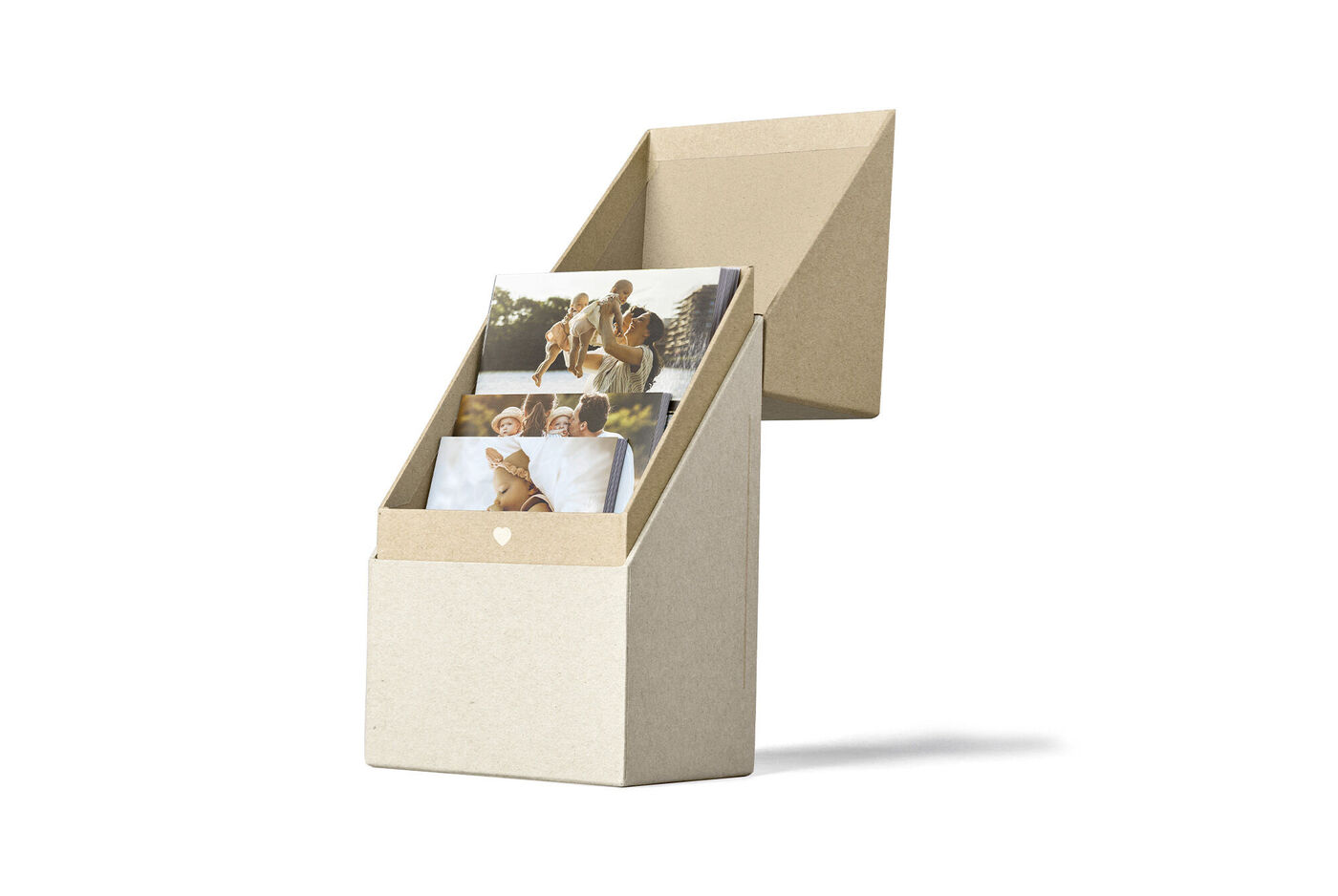 Eine kreative Fotoverpackung mit Bildern von Erinnerungen