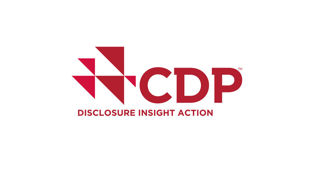 Logo von CDP mit roten Dreiecken und weißem Hintergrund