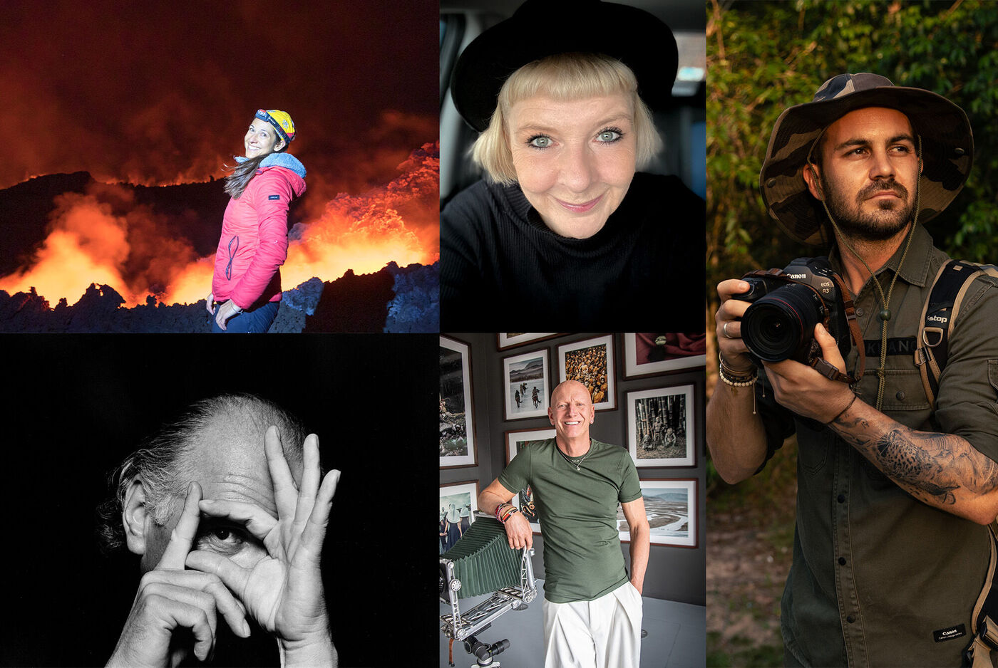 Eine Collage aus fünf Bildern zeigt die Porträts der Jury-Mitglieder.