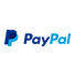 Das Bild zeigt das Logo von PayPal in Blau und Türkis mit Schriftzug.