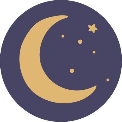 Halbmond und Sterne als Symbol