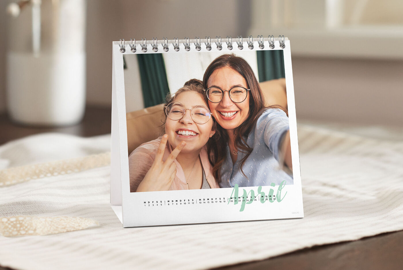 Tischkalender Quadratisch