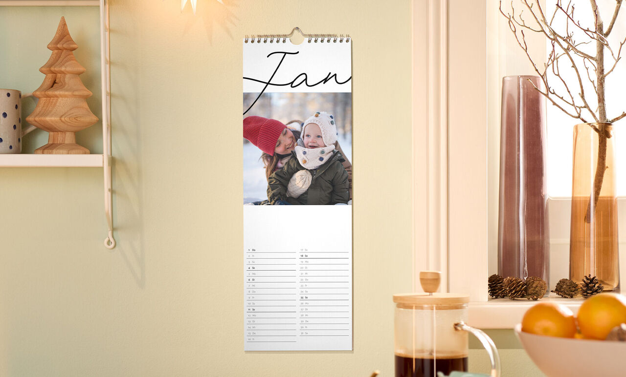Wundervoller Fotokalender mit winterlichem Motiv und Notizfeldern