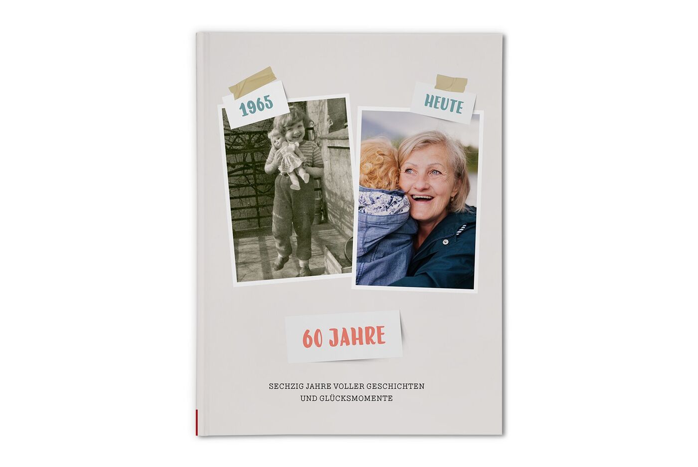 Ein Fotobuch zum 60. Jubiläum mit historischen und aktuellen Fotos sowie dem Text "60 Jahre".