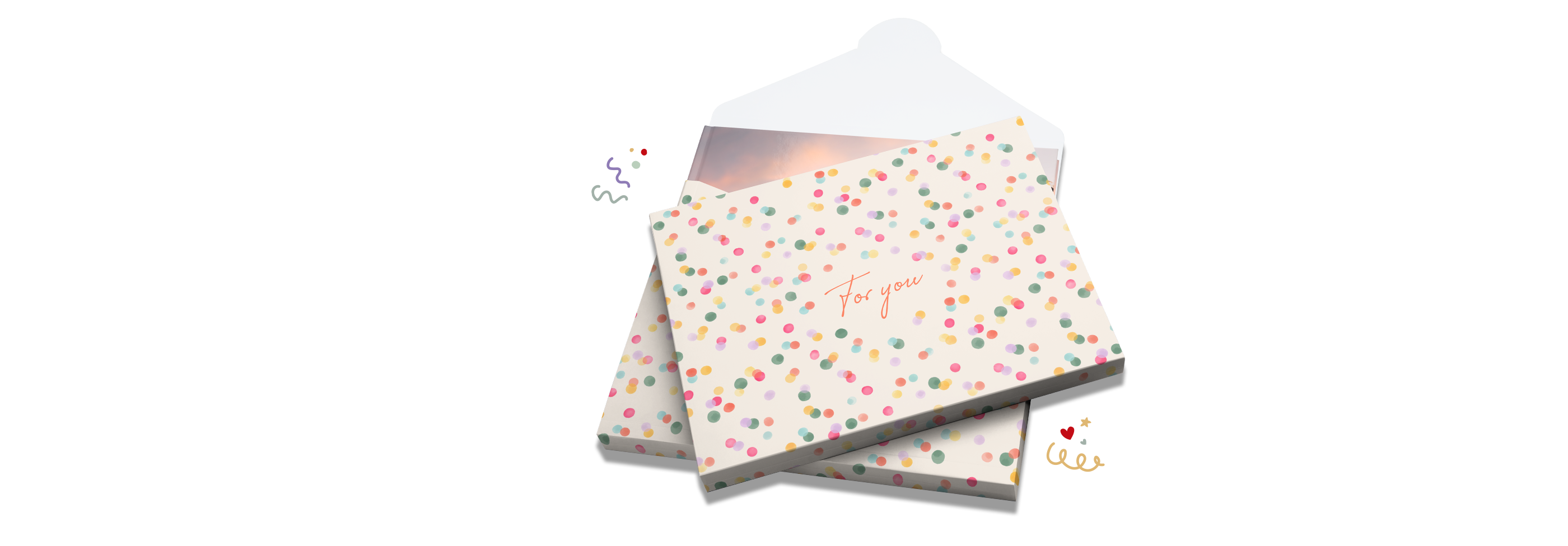 Geschenkverpackung mit der Aufschrift „For you“
