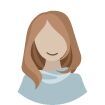 Illustration einer Frau mit langen, braunen Haaren und lächelndem Gesicht