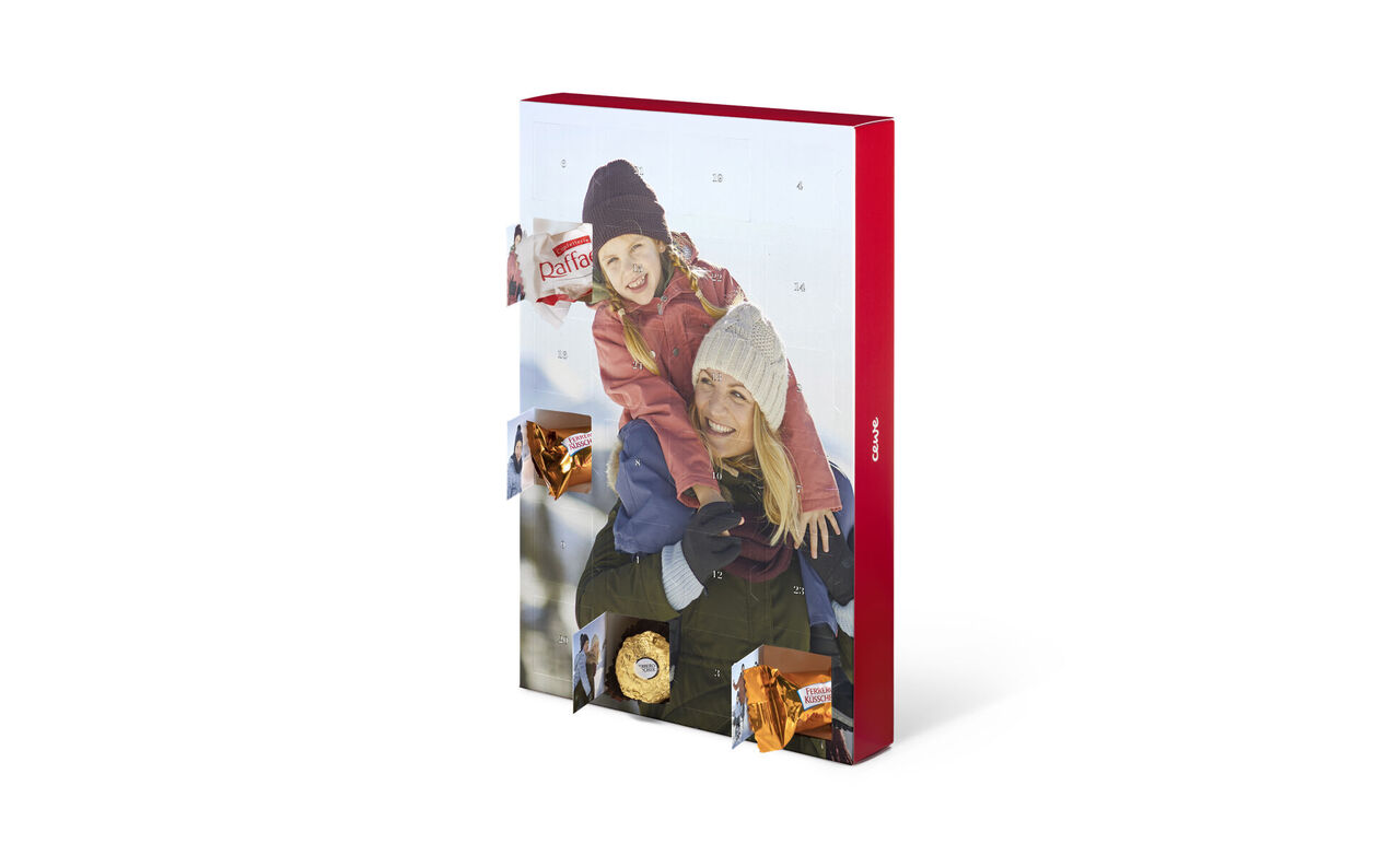 Bunter Adventskalender mit süßen Überraschungen und nachhaltigen Materialien