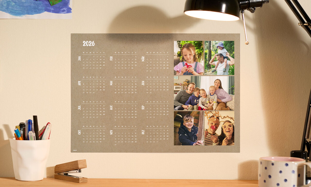 Ein kreativer Fotokalender für 2026 mit wunderbaren Erinnerungen