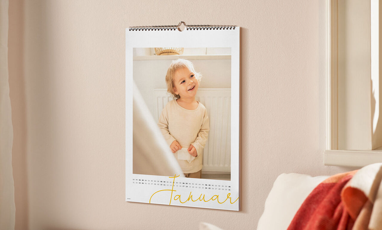 Ein wunderschöner Fotokalender mit warmen Farben und einem inspirierenden Kindermotiv.
