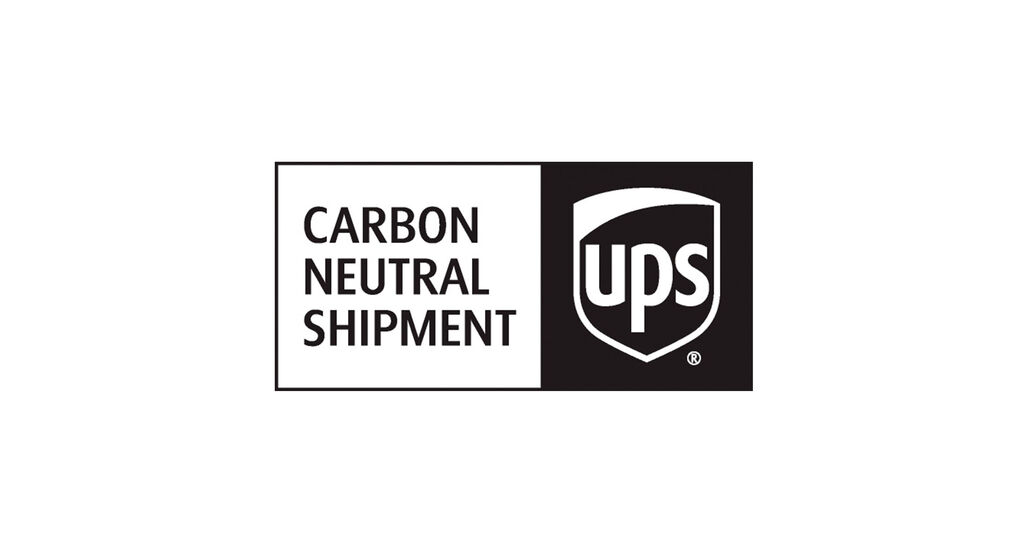 Logo von UPS für klimaneutrale Sendungen
