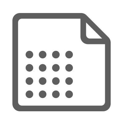 Grafik mit einem überlappenden Dokumenten-Icon und Punkten, die zur Gestaltung einladen